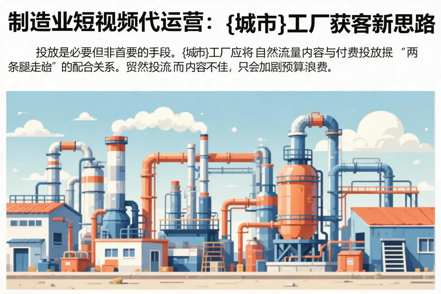 制造业短视频代运营:新华工厂获客新思路